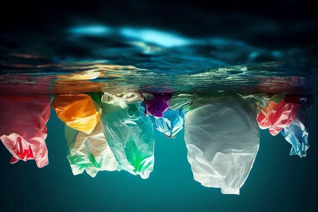 sacs en plastique océan