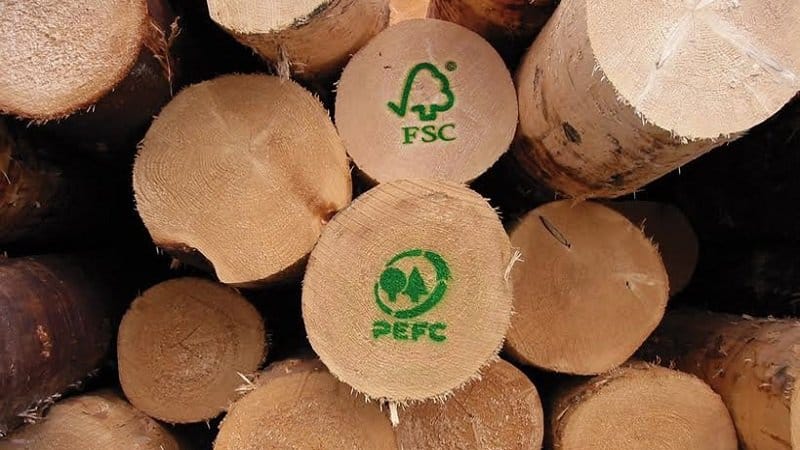 bois certifié labels PEFC et FSC