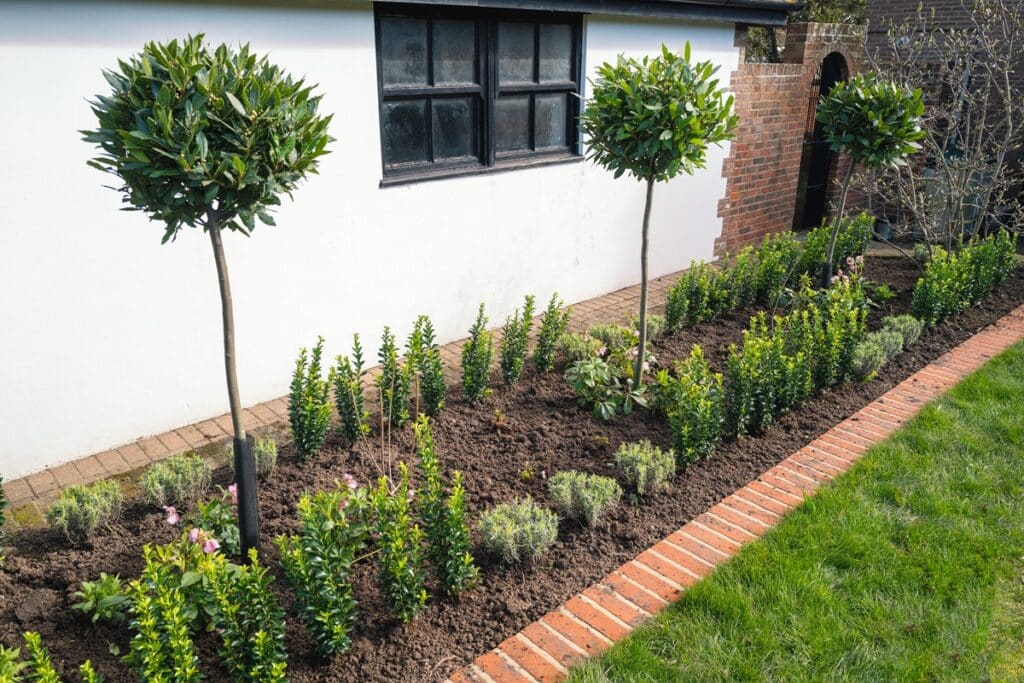 bordures de jardin en brique