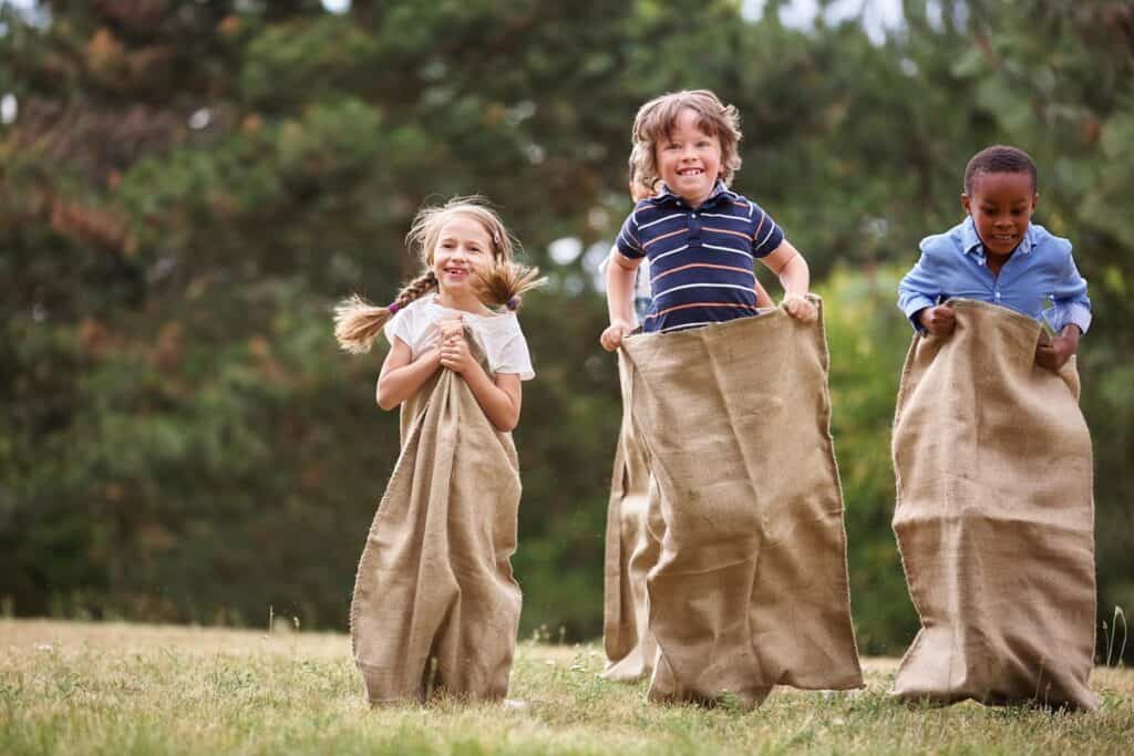 course en sac enfants